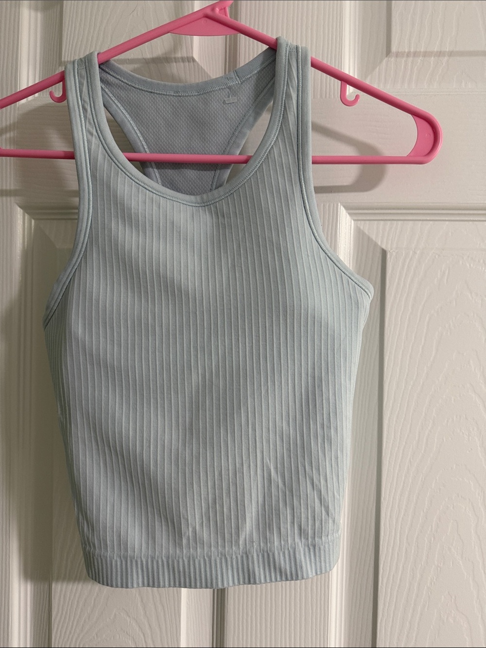 Lululemon Ribbed Racerback Tank Top - Light Blue